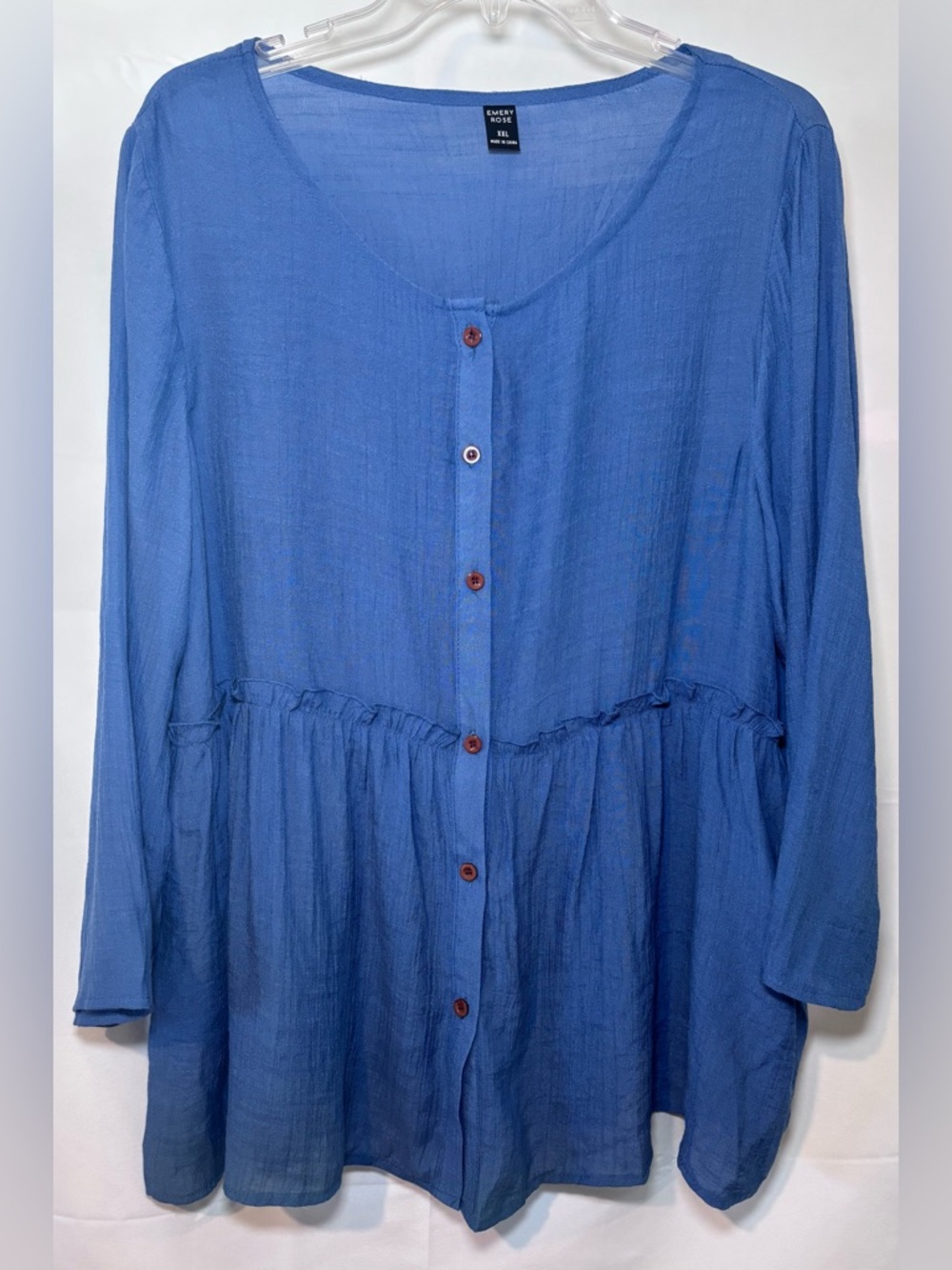 Emery Rose Button Down Flowy Top Size XXL